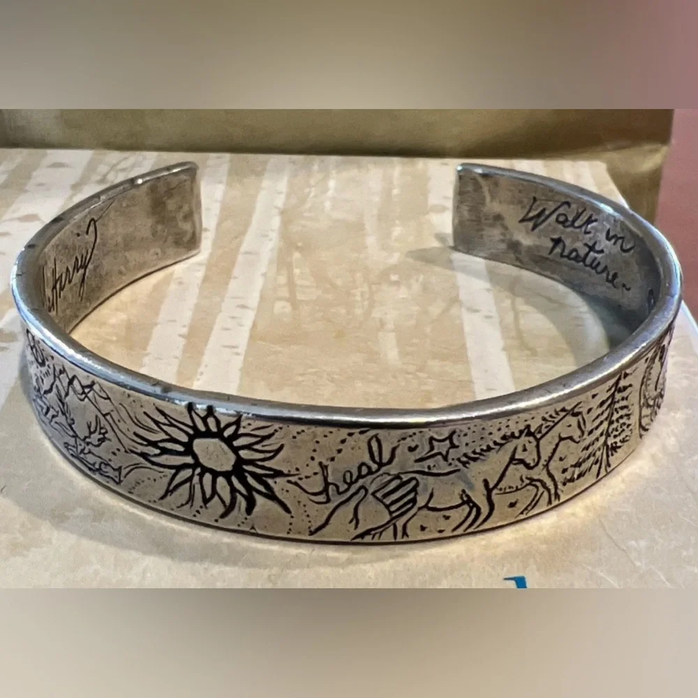 Sundance Silver “Jes Maharry” Bracelet with Engraved Design - Picture 3 of 6
